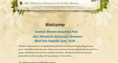 Desktop Screenshot of destinybloomsbeautifulpets.com